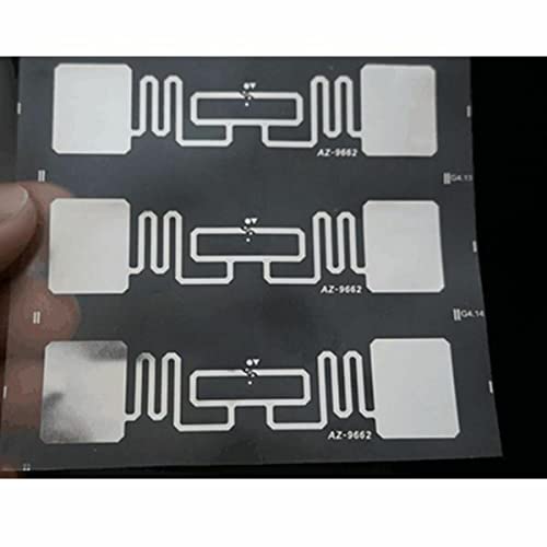 TECKEEN 100 Stück 9662 7,6 x 2,5 cm UHF 6C 915 MHz RFID Wet Inlay Tag Label 512 Bits von TECKEEN