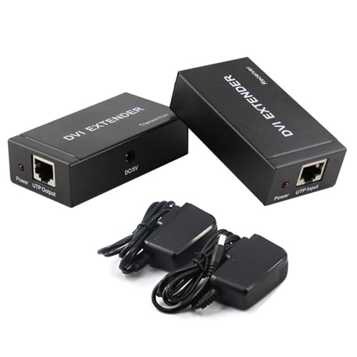 TECKEEN HDMI Extender über Cat 5e/6/7, Adapter Konverter Repeater Balun Transmitter Empfänger Power Over Cat von TECKEEN