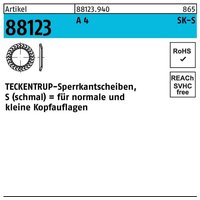 Teckentrup - Sperrkantscheibe r 88123 s 8x16,2x1,4 a 4 1000 Stück von TECKENTRUP