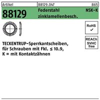 Teckentrup - Sperrkantscheibe r 88129 nsk-k 4 Federstahl zinklamellenbeschichtet von TECKENTRUP