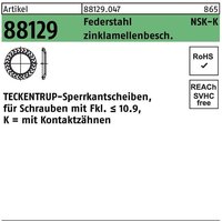 Teckentrup - Sperrkantscheibe r 88129 nsk-k 5 Federstahl zinklamellenb. 1000St. von TECKENTRUP