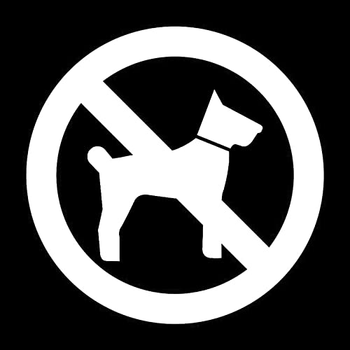 12 * 12CM Keine Haustiere Hunde Erlaubt Warnschild Autoaufkleber Fensterglas Vinyl Aufkleber von TECKI