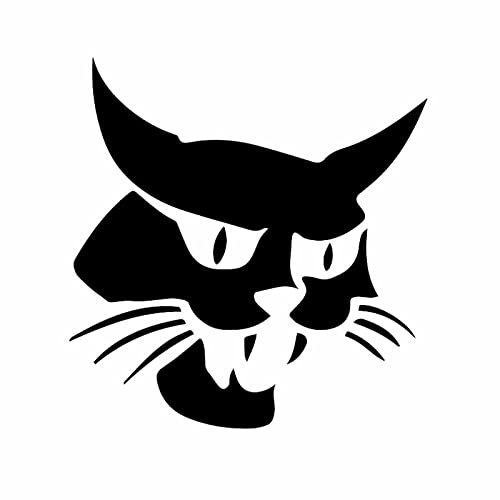 15 X 15 Cm Persönlichkeit Auto Aufkleber Lustige Bobcat Fenster Maskottchen Grafik Dekor Zubehör Vinyl Aufkleber(2 Stück) von TECKI