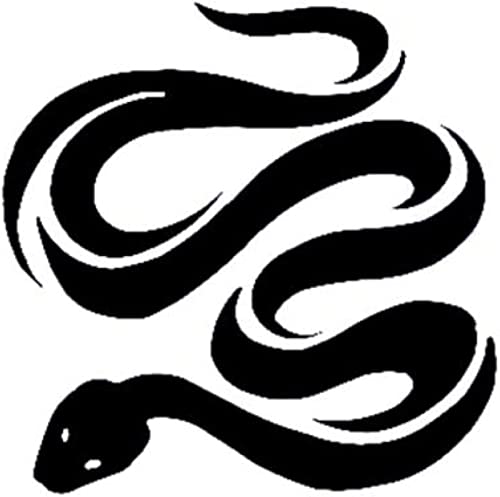 Autoaufkleber 15 Cm Tier Schlange Auto Styling Schwarz/Silber Motorrad Vinyl Aufkleber Autoaufkleber Autoaufkleber 15 Cm Tier Schlange Auto Styling Schwarz/Silber Motorrad Vinyl Aufkleber Autoaufkleber von TECKI