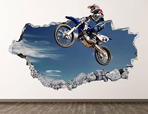 Wandtattoo Rissig DIY Fototapete Motocross Wandtattoo Art Deco 3D Smashing Jump Poster Kinderzimmer Aufkleber BL419-80x120CM Wandtattoo Rissig DIY Fototapete Motocross Wandtattoo Art Deco 3D Smashing Jump Poster Kinderzimmer Aufkleber BL419-80x120CM von TECKI