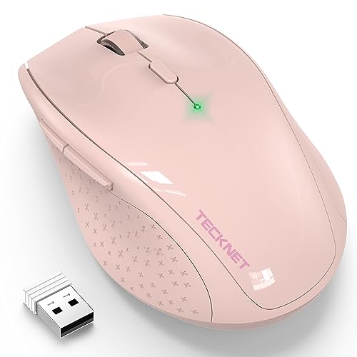 TECKNET Kabellose Maus, 4800 DPI 2.4G Funkmaus mit USB Empfänger, 30 Monate Batterielaufzeit, Optical Tracking, Wireless Maus mit 6 Tasten für PC Laptop Windows Mac MacBook Linux TECKNET Kabellose Maus, 4800 DPI 2.4G Funkmaus mit USB Empfänger, 30 Monate Batterielaufzeit, Optical Tracking, Wireless Maus mit 6 Tasten für PC Laptop Windows Mac MacBook Linux von TECKNET