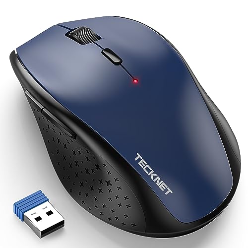 TECKNET Kabellose Maus, 4800 DPI 2.4G Funkmaus mit USB Empfänger, 30 Monate Batterielaufzeit, Optical Tracking, Wireless Maus mit 6 Tasten für PC Laptop Windows Mac MacBook Linux TECKNET Kabellose Maus, 4800 DPI 2.4G Funkmaus mit USB Empfänger, 30 Monate Batterielaufzeit, Optical Tracking, Wireless Maus mit 6 Tasten für PC Laptop Windows Mac MacBook Linux von TECKNET