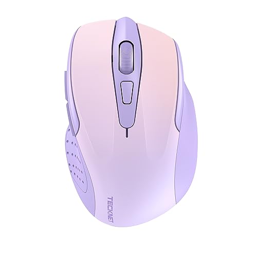 TECKNET Kabellose Maus, Pro 2.4G 4000 DPI Wireless Maus 6 Tasten mit Nano Empfänger, 24 Monate Batterielaufzeit, 5 Einstellbare DPI-Pegel für PC Laptop iMac MacBook Microsoft Pro, Office Home von TECKNET