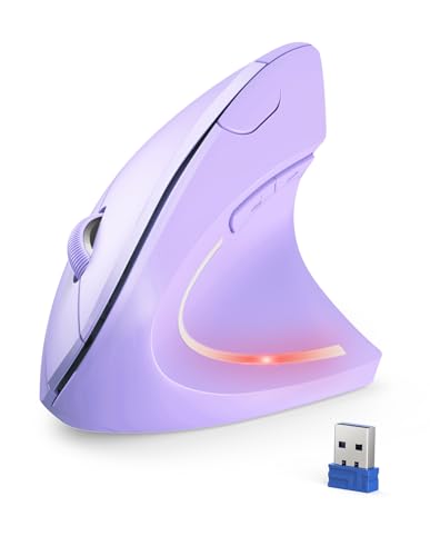 TECKNET Wireless Vertikale Ergonomische Maus, 4800 DPI 5 Tasten Kabellose Optische Maus, 2.4G USB Vertical Ergonomic Optical Mouse Kabellos für Windows und Mac OS TECKNET Wireless Vertikale Ergonomische Maus, 4800 DPI 5 Tasten Kabellose Optische Maus, 2.4G USB Vertical Ergonomic Optical Mouse Kabellos für Windows und Mac OS von TECKNET