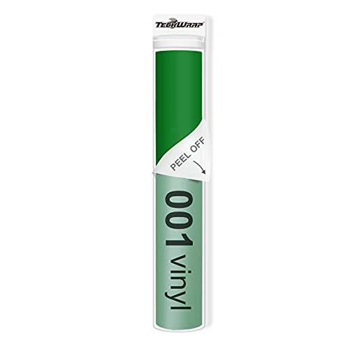 TECKWRAP 001 Vinyl Matte Klebefolie zum Basteln Aufkleber Projekte 0,3m x 1,5m Matte Grasgrün von TECKWRAP