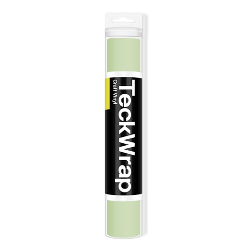 TECKWRAP 001 Vinyl matt permanent haftendes Vinyl für Bastelprojekte 30,5 cm x 3,0 m, matt lebbar grün von TECKWRAP