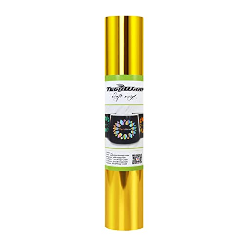 TECKWRAP Klebefolie, Vinyl, 0,3 x 1,5 m, Chrom / goldfarben von TECKWRAP