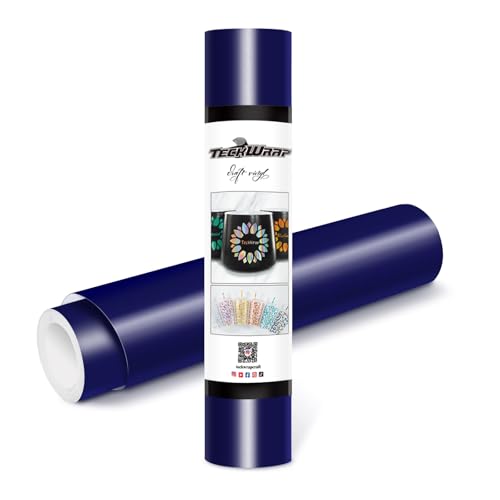TECKWRAP Permanent selbstklebendes Vinyl, 30,5 cm x 3 m, mattes Marineblau TECKWRAP Permanent selbstklebendes Vinyl, 30,5 cm x 3 m, mattes Marineblau von TECKWRAP