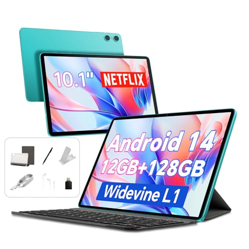 TECLAST P30 Tablet Android 14, 10,1 Zoll, 12 GB RAM + 128 GB ROM, Octa-Core 2 GHz, WiFi 5 GHz, Akku 6000 mAh, mit Hülle, Tastatur und Stift TECLAST P30 Tablet Android 14, 10,1 Zoll, 12 GB RAM + 128 GB ROM, Octa-Core 2 GHz, WiFi 5 GHz, Akku 6000 mAh, mit Hülle, Tastatur und Stift von TECLAST