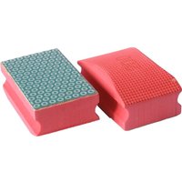 Diamant-handschleifpad K200 - 55X90MM rot von TECMIX