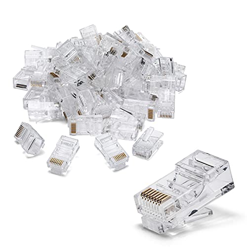 50 x CAT5 UTP Cable Crimp Connectors with 3 Pin Gold 50 x CAT5 UTP Cable Crimp Connectors with 3 Pin Gold von TECNID