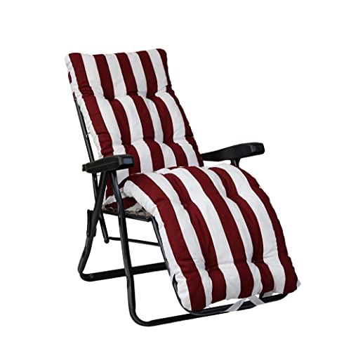 TECNOCUCI Gepolstertes Kissen für Liegestühle mit Fußstütze (160 x 45 cm x 10 cm) – 100 % Made in Italy – Ersatzkissen ideal für Gartenliege von TECNOCUCI