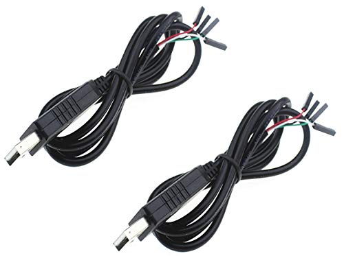 2pcs 4pin PL2303 USB to UART TTL Cable Module RS232 Serial 4-pin PL2303HX Cable 2pcs 4pin PL2303 USB to UART TTL Cable Module RS232 Serial 4-pin PL2303HX Cable von TECNOIOT