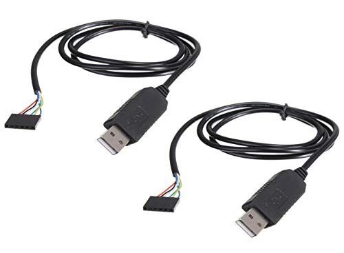 2pcs 6Pin FTDI FT232RL USB To Serial Adapter Module USB TO TTL RS232 Cable 2pcs 6Pin FTDI FT232RL USB To Serial Adapter Module USB TO TTL RS232 Cable von TECNOIOT