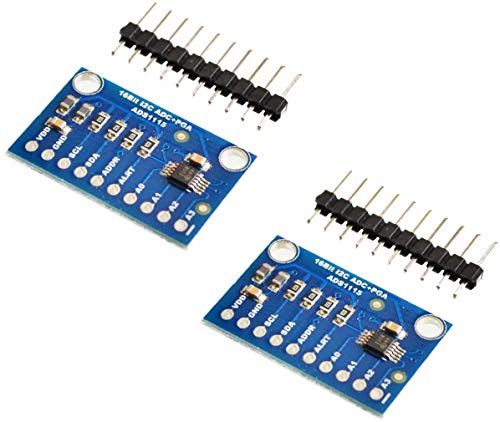 2pcs ADS1115 Module ADC Module 16Bit I2C 4-Channel ADS 1115 | 2 stücke Modul Ads1115 16 Bits ADC I2c 4 Kanäle Mit Gain Verstärker Für RPI Arduino 2pcs ADS1115 Module ADC Module 16Bit I2C 4-Channel ADS 1115 | 2 stücke Modul Ads1115 16 Bits ADC I2c 4 Kanäle Mit Gain Verstärker Für RPI Arduino von TECNOIOT