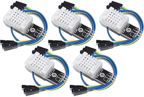 5pcs DHT22 Digital Temperature Humidity Sensor AM2302 Module with PCB and Cable von TECNOIOT