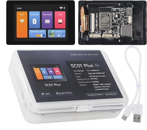 TECNOIOT 1 Stück WT32-SC01 Plus ESP32 Entwicklungsboard 3,5 Zoll 320X480 Touch LCD Bluetooth WiFi TECNOIOT 1 Stück WT32-SC01 Plus ESP32 Entwicklungsboard 3,5 Zoll 320X480 Touch LCD Bluetooth WiFi von TECNOIOT