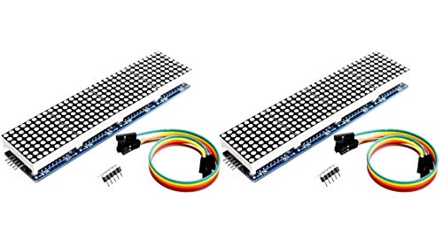 TECNOIOT 2 Stück Dot Matrix Modul Mikrocontroller 4 In Einem Display 5P Linie Rote Farbe TECNOIOT 2 Stück Dot Matrix Modul Mikrocontroller 4 In Einem Display 5P Linie Rote Farbe von TECNOIOT
