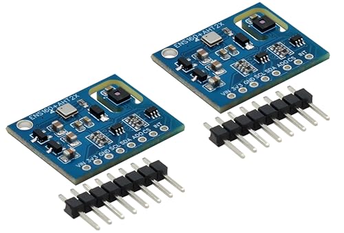 TECNOIOT 2 Stück ENS160+AHT21 CO2 eCO2 TVOC Luftqualität Temperatur Feuchtigkeit Sensor von TECNOIOT