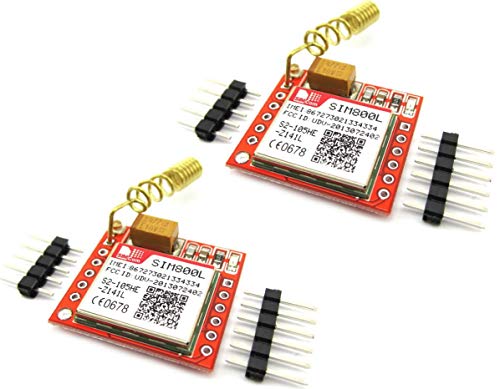 TECNOIOT 2 Stück SIM800L GPRS GSM Modul PCB Antenne SIM Board Quad Band TECNOIOT 2 Stück SIM800L GPRS GSM Modul PCB Antenne SIM Board Quad Band von TECNOIOT