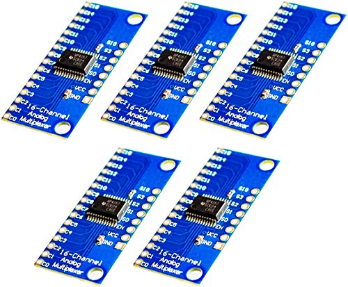 TECNOIOT 5 Stück CD74HC4067 16-Kanal-Analog-Digital-Multiplexer-Breakout-Board-Modul TECNOIOT 5 Stück CD74HC4067 16-Kanal-Analog-Digital-Multiplexer-Breakout-Board-Modul von TECNOIOT