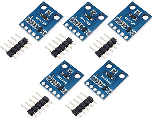 TECNOIOT 5 Stück GY-302 BH1750 BH1750FVI Lichtintensitäts-Beleuchtungsmodul von TECNOIOT