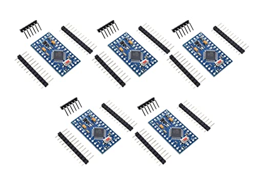 TECNOIOT 5 Stück Pro Mini 5 V/16 MHz Modul mit Bootloader Pin Header von TECNOIOT