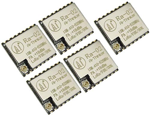 TECNOIOT 5 Stück Ra-02 SX1278 433 MHz drahtlose serielle Schnittstelle LoRa Spread Ra02 von TECNOIOT