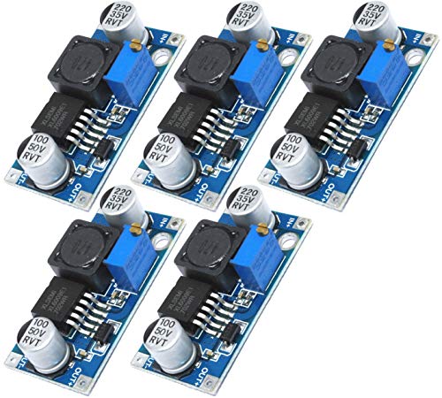 TECNOIOT 5 Stück XL6009 DC-DC Booster Modul Power Supply einstellbar Super LM2577 von TECNOIOT