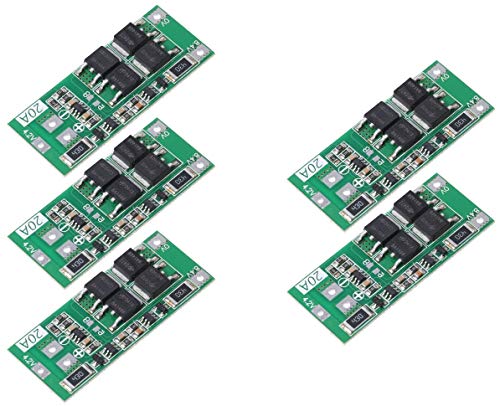 TECNOIOT 5pcs 2S 20A 7.4V 8.4V 18650 Lithium Battery Protection Board BMS Balance Version von TECNOIOT