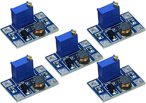 TECNOIOT 5pcs DC-DC SX1308 Step-UP Adjustable Step Up Boost Converter 2-24V to 2-28V 2A TECNOIOT 5pcs DC-DC SX1308 Step-UP Adjustable Step Up Boost Converter 2-24V to 2-28V 2A von TECNOIOT