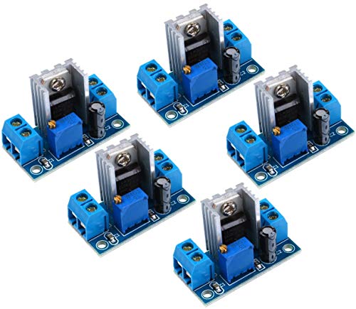 TECNOIOT 5pcs LM317 DC-DC Converter Adjustable Linear Regulator Step Down Circuit Board von TECNOIOT