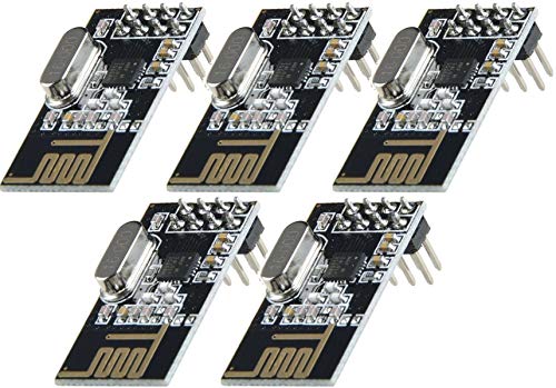 5pcs NRF24L01 2.4GHz Wireless Transceiver Module for Arduino Microcontroller | 5 Stück NRF24L01 2,4 GHz Wireless Modul für Arduino, ESP8266, Raspberry Pi, etc. von TECNOIOT