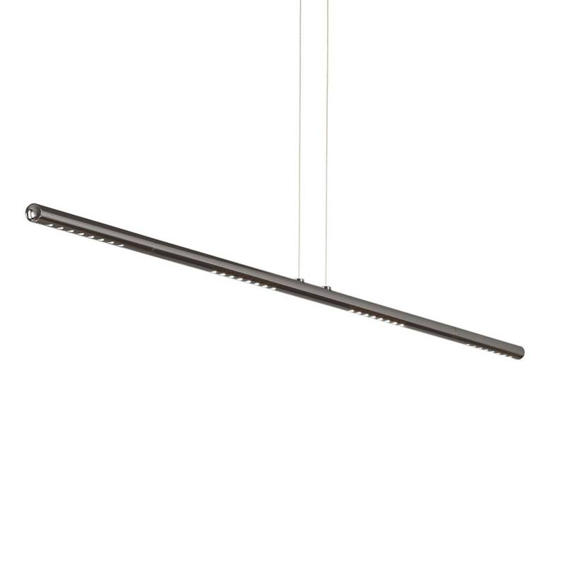 TECNOLUMEN LUM L Hängeleuchte, 135 cm, rauchchrom von TECNOLUMEN