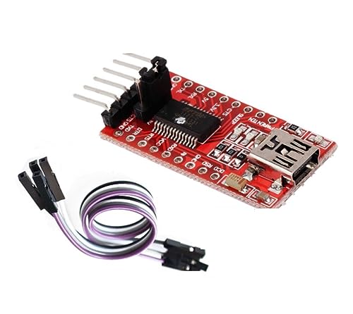TECNOULAB 1 Stück FTDI FT232RL USB zu TTL Modul Adapter Seriell Konverter 5V und 3,3 V + Kabel von TECNOULAB