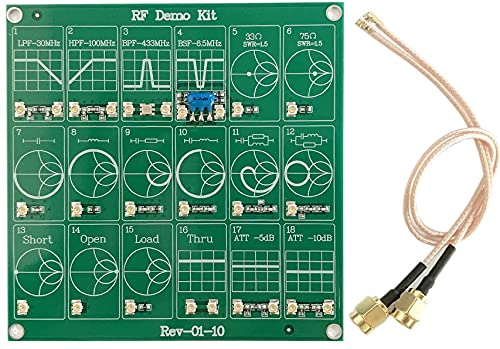 TECNOULAB 1 Stück RF Test Board Vector Network Test Filter/Dämpfer Demo Kit RF Test Board für NanoVNA-F von TECNOULAB