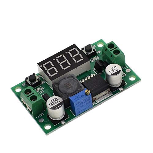 TECNOULAB 1 Stück Einstellbares Step-Down Modul LM2596 DC-DC + LED Voltmeter DC/DC von TECNOULAB