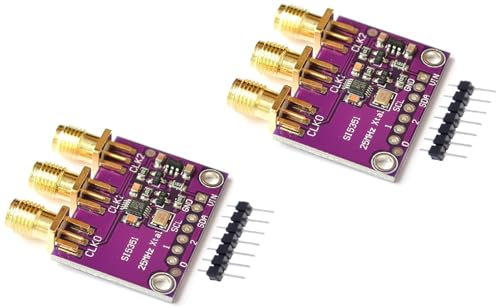 TECNOULAB 2 Stück CJMCU-5351 Si5351A Si5351 Taktgenerator Breakout Board Signalgenerator von TECNOULAB