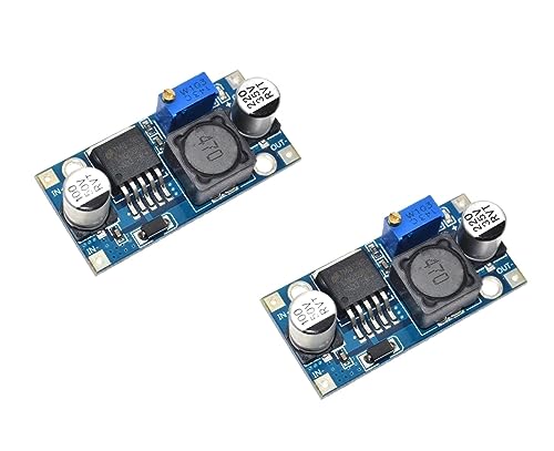 TECNOULAB 2 Stück LM2596 LM2596S DC-DC Einstellbarer Spannungsregler Step-Down Netzteil von TECNOULAB