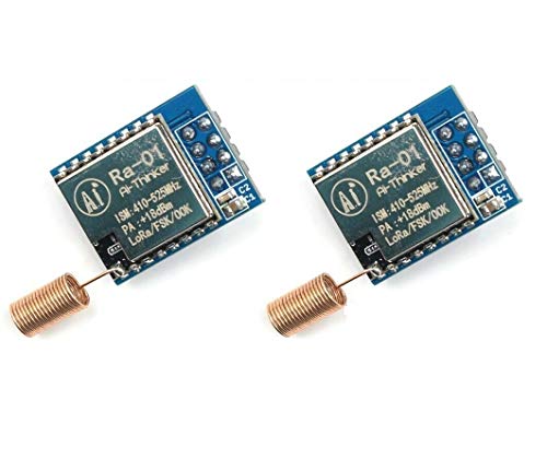 TECNOULAB 2 Stück RA-01 Lora SX1278 433 MHz RA01 Spread Spectrum Wireless-Übertragungssockel von TECNOULAB