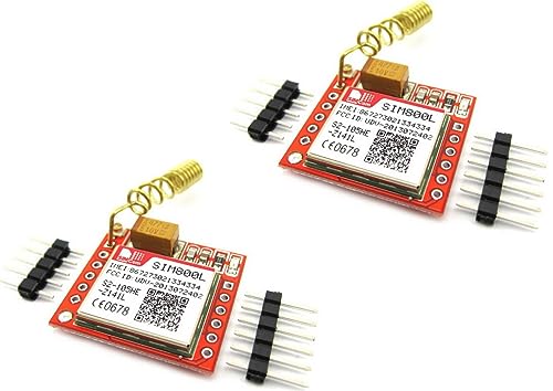 TECNOULAB 2 Stück SIM800L GSM GPRS Modul Antennen PCB Board Quadband von TECNOULAB