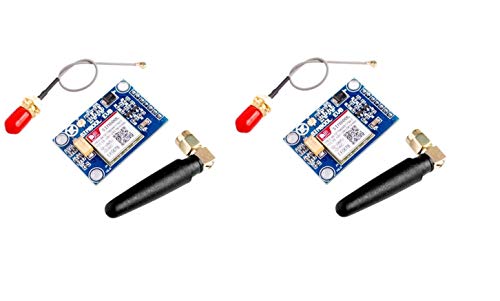 TECNOULAB 2 Stück SIM800L V2.0 5V Quadband GSM GPRS Wireless Modul mit Antennenkabelabdeckung TECNOULAB 2 Stück SIM800L V2.0 5V Quadband GSM GPRS Wireless Modul mit Antennenkabelabdeckung von TECNOULAB