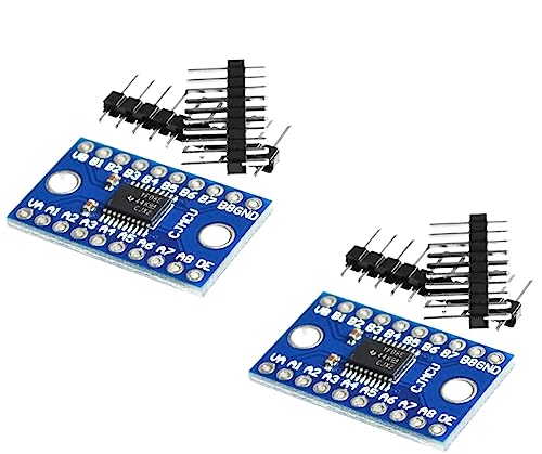 TECNOULAB 2 Stück TXS0108E 8-Kanal-TTL-Logikpegelwandler 3,3 V auf 5 V bidirektionale Umwandlung von TECNOULAB