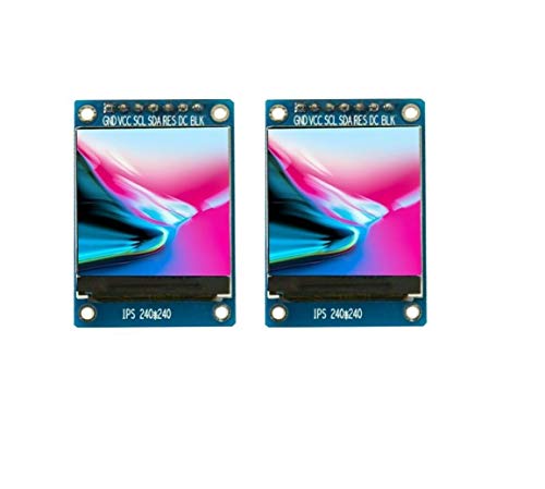 TECNOULAB 2 Stück 1,3 Zoll IPS HD TFT Farb-LCD-Bildschirmmodul ST7789 IC 240 * 240 TECNOULAB 2 Stück 1,3 Zoll IPS HD TFT Farb-LCD-Bildschirmmodul ST7789 IC 240 * 240 von TECNOULAB
