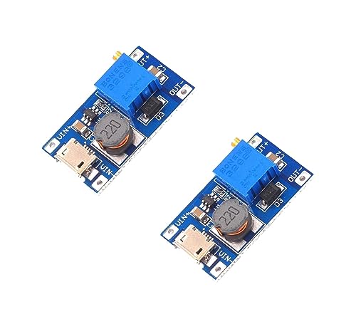 TECNOULAB 2 Stück 2A Booster DC-DC Step Up 2/24 V auf 5/12/28 V Micro USB MT3608 ersetzt XL6009 TECNOULAB 2 Stück 2A Booster DC-DC Step Up 2/24 V auf 5/12/28 V Micro USB MT3608 ersetzt XL6009 von TECNOULAB